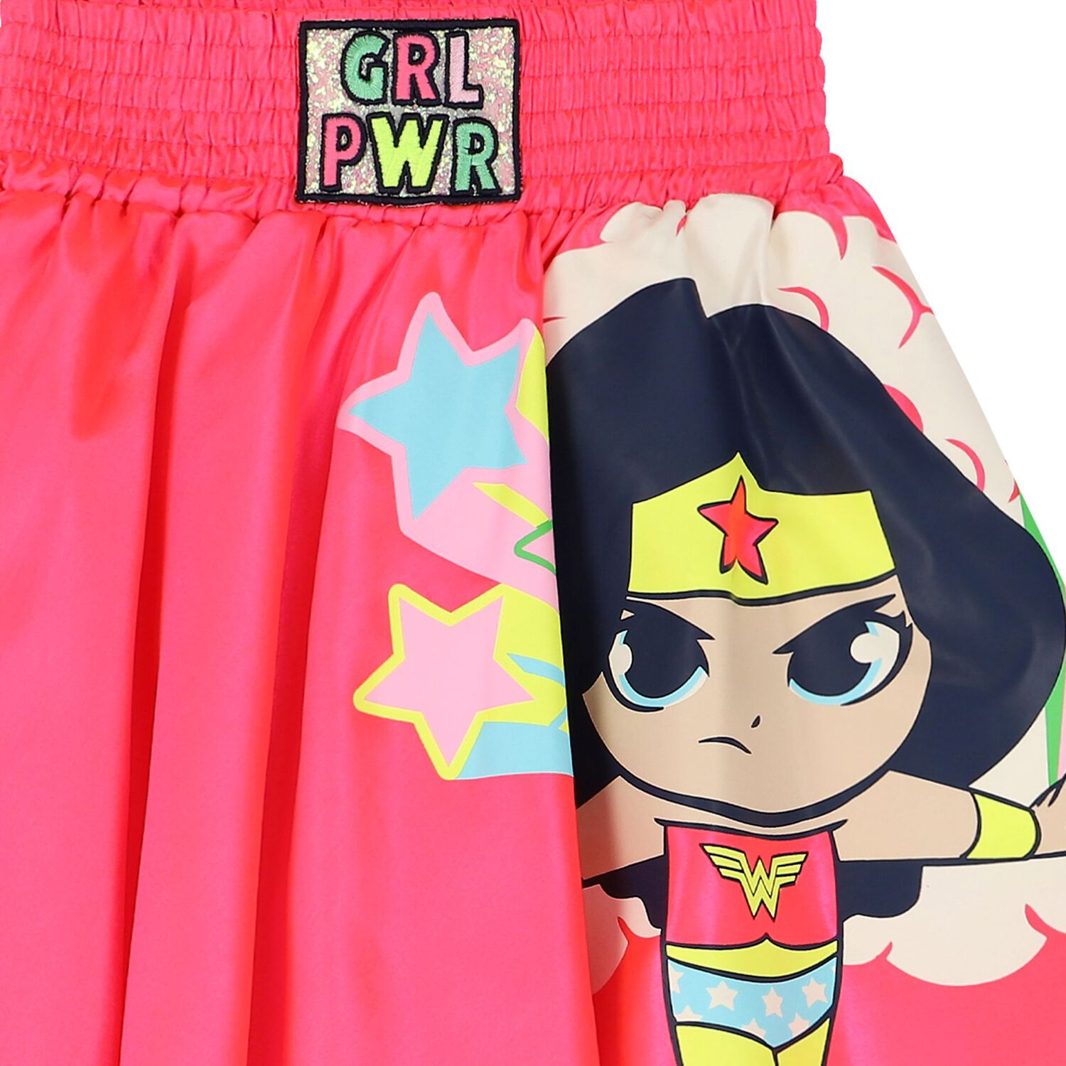 Girls Pink Wonder Woman Skirt, 1, hi-res