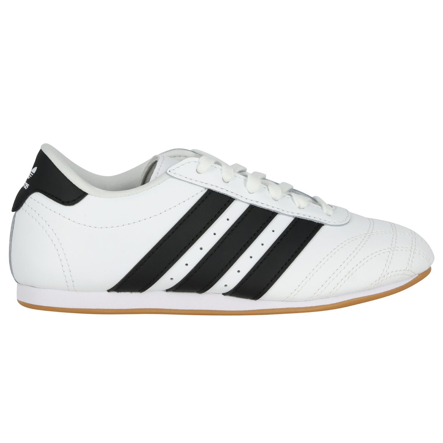 White & Black Logo Taekwondo Lace Trainers, 1, hi-res