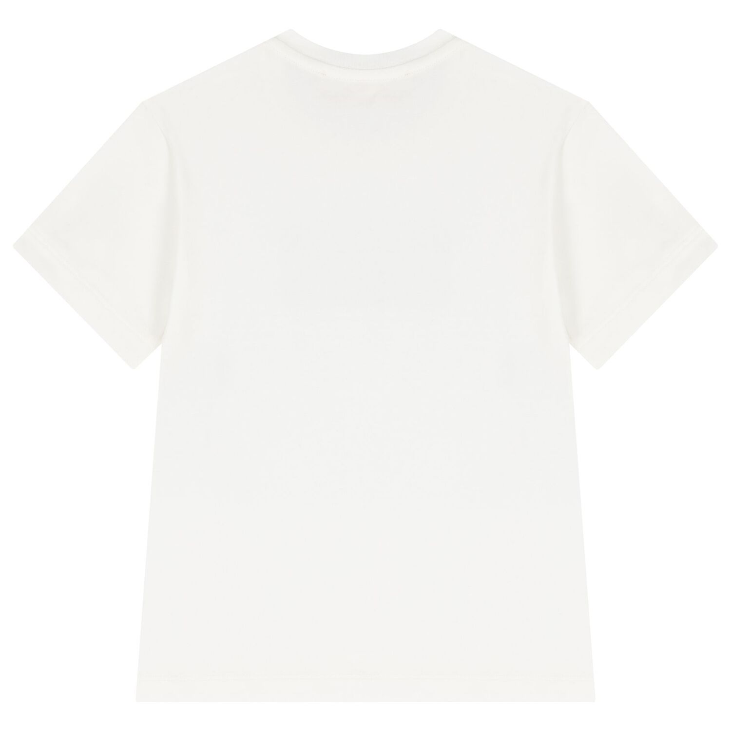 Girls Ivory Embellished Logo T-Shirt, 2, hi-res