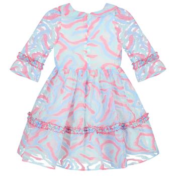 Girls Blue & Pink Dress