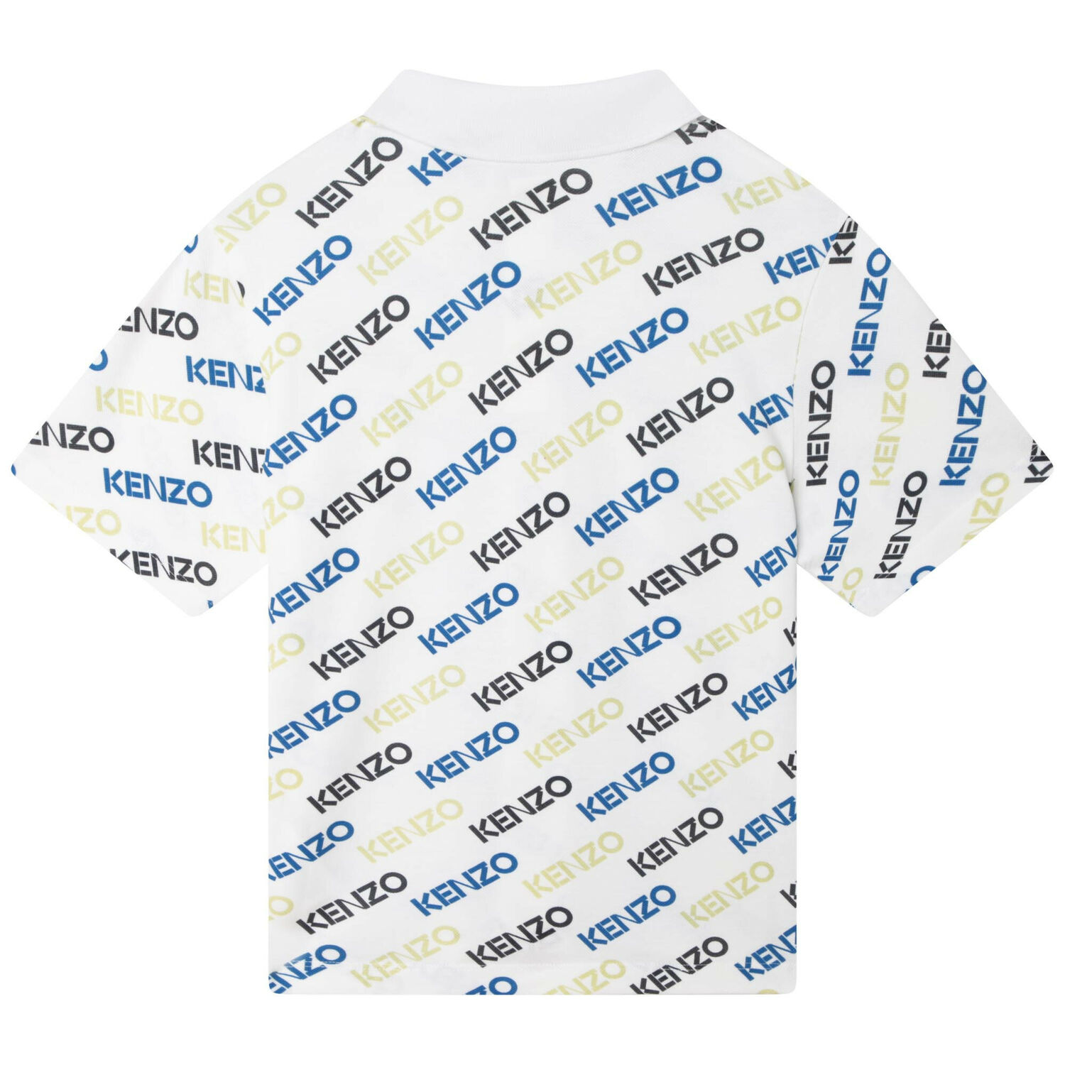 Boys White Logo Polo Shirt, 1, hi-res