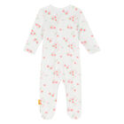 Baby Girls White Cherry Babygrow, 1, hi-res