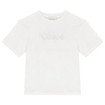 Girls Ivory Logo T-Shirt