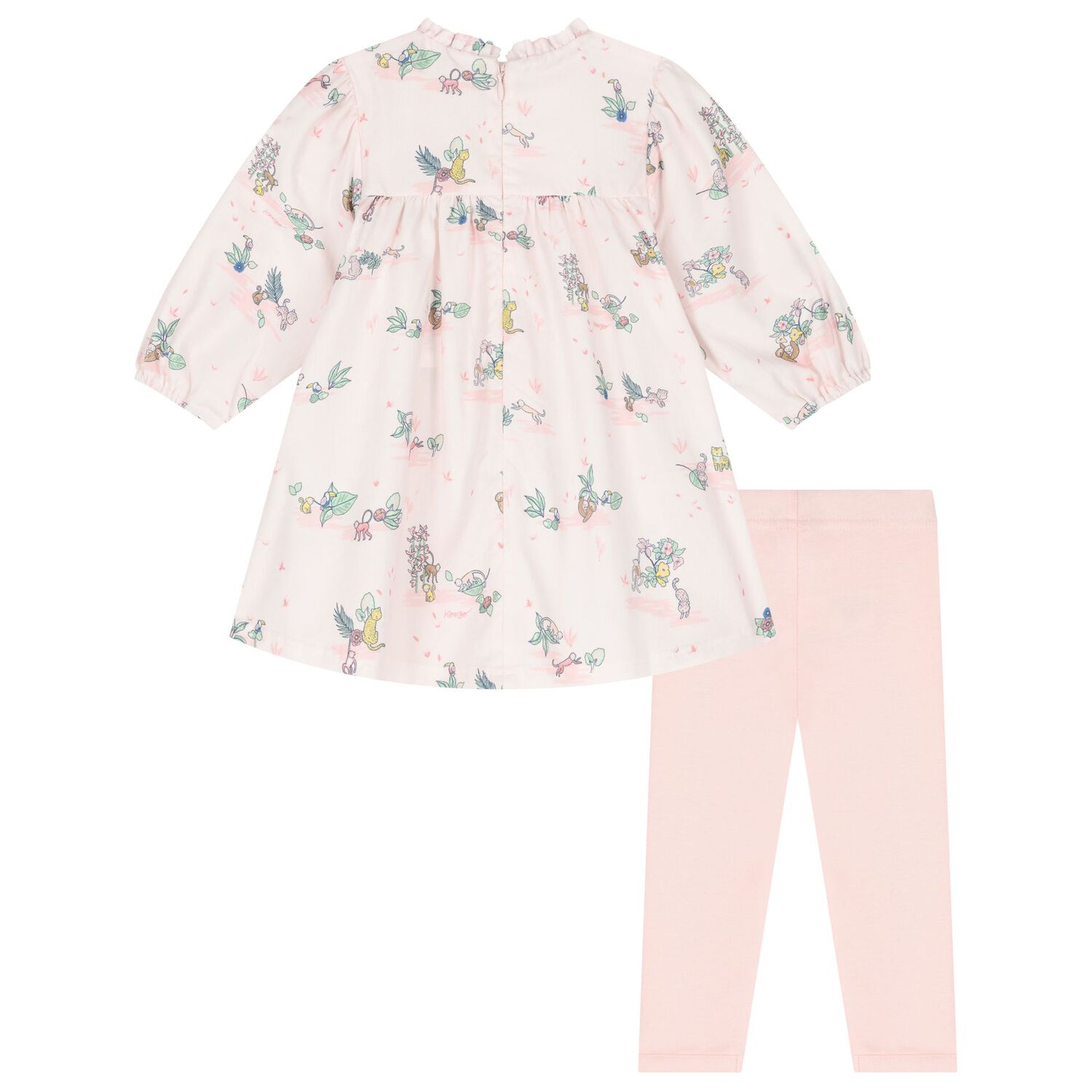 Younger Girls Pink Logo Leggings Set, 1, hi-res image number null