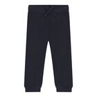 Baby Boys Navy Blue Logo Joggers Set, 2, hi-res