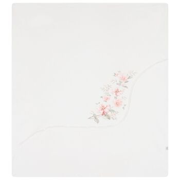 Baby Girls Ivory Floral Blanket Set