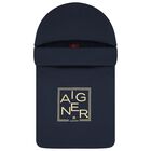 Baby Boys Navy Blue & Gold Logo Nest, 3, hi-res