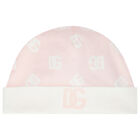 Baby Girls Pink Logo Babygrow Set, 1, hi-res