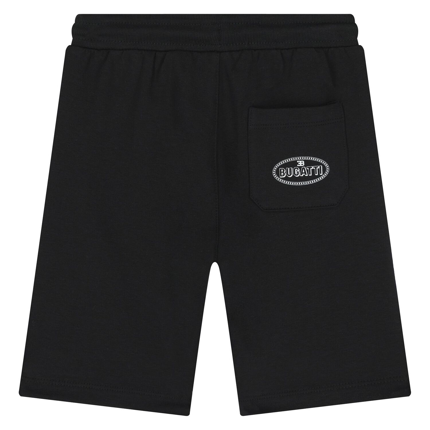 Younger Boys Black Logo Shorts, 1, hi-res