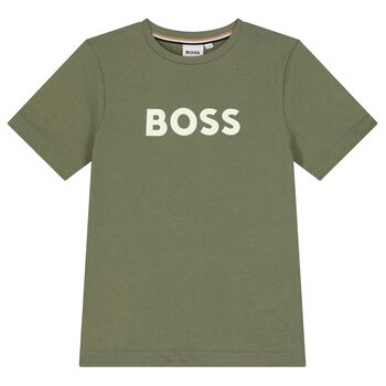 Boys Green Logo T-Shirt