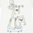 Boys Ivory Logo T-Shirt, 1, hi-res