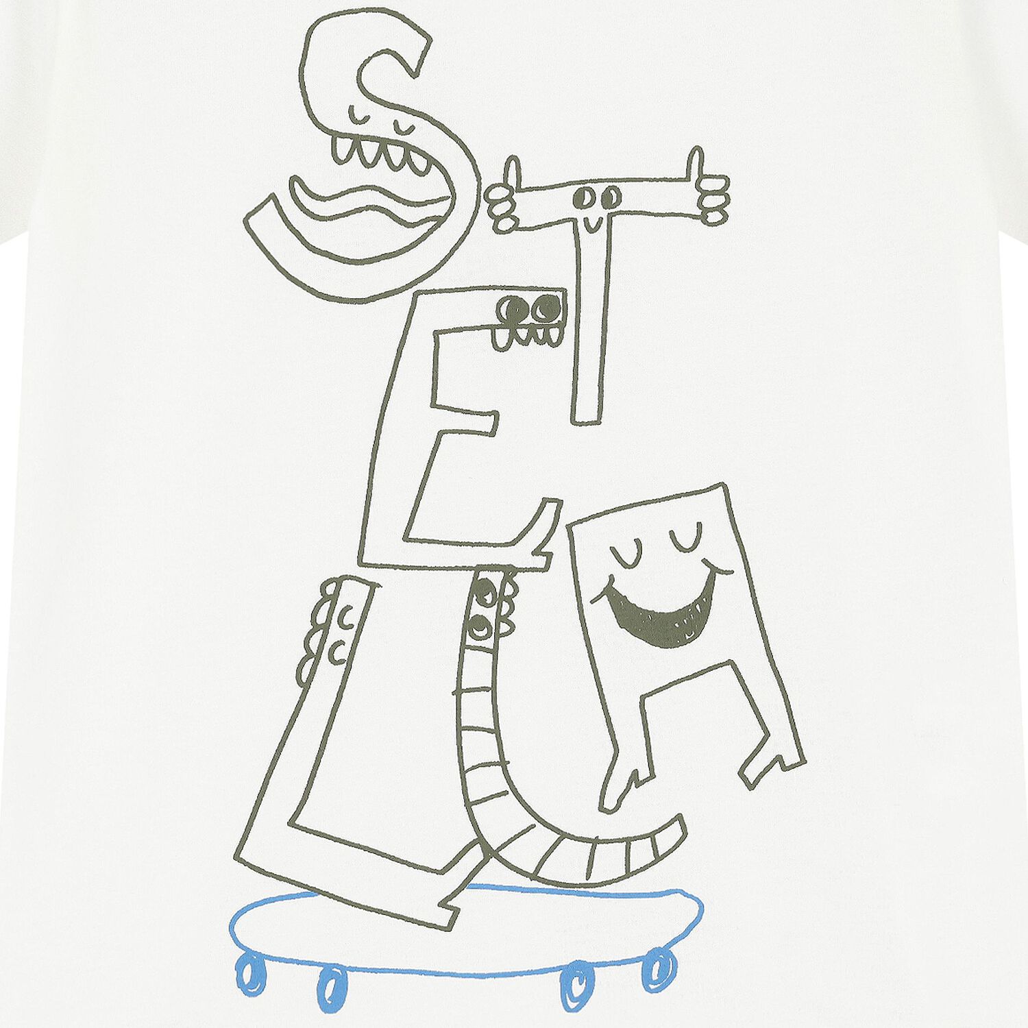 Boys Ivory Logo T-Shirt, 1, hi-res