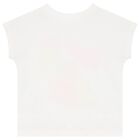 Girls White Logo T-Shirt, 1, hi-res