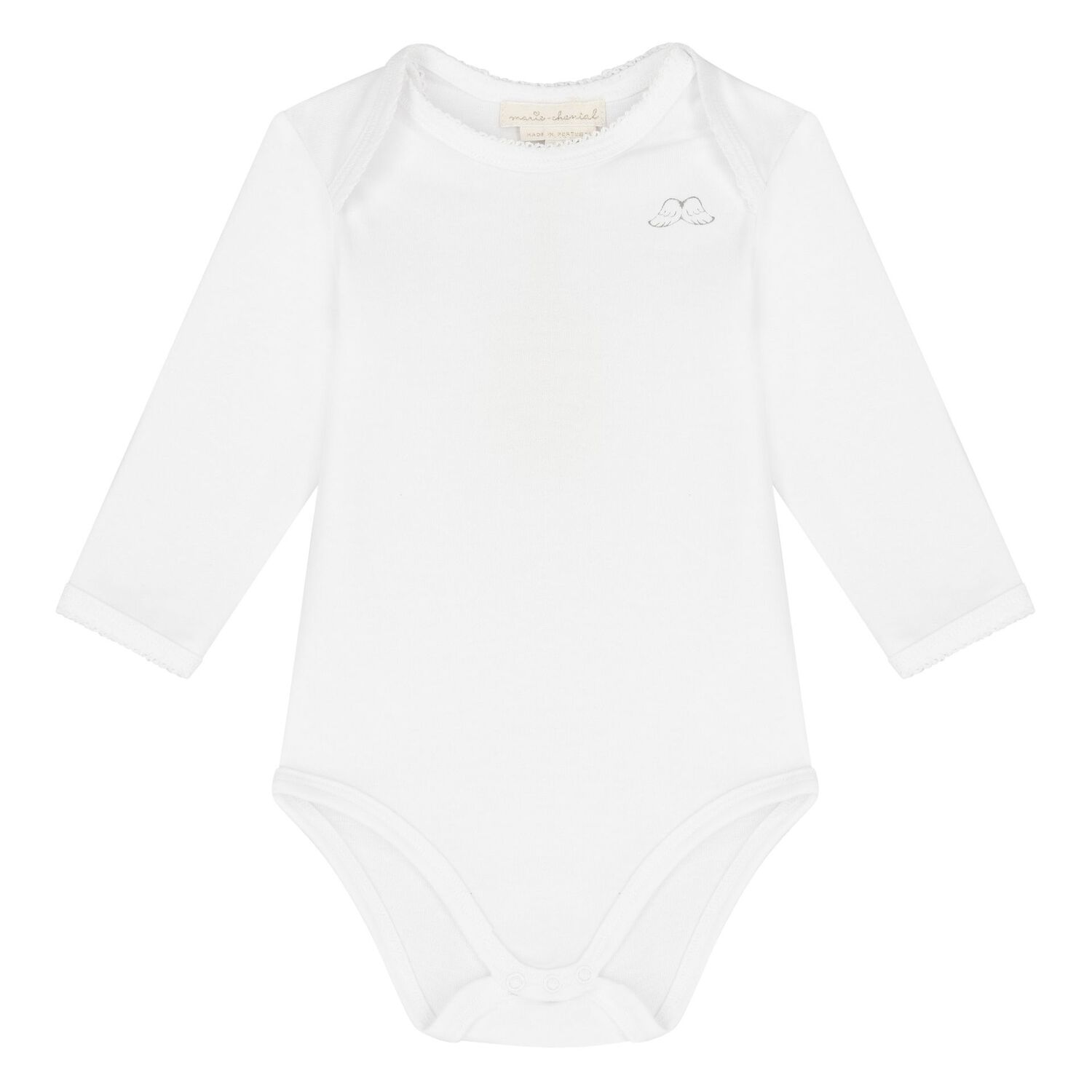 White Angel Wings Baby Romper Gift Set, 1, hi-res