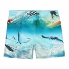 Boys Blue Sting Ray Swim Shorts, 1, hi-res