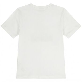 Boys Mini Me White Logo T-Shirt