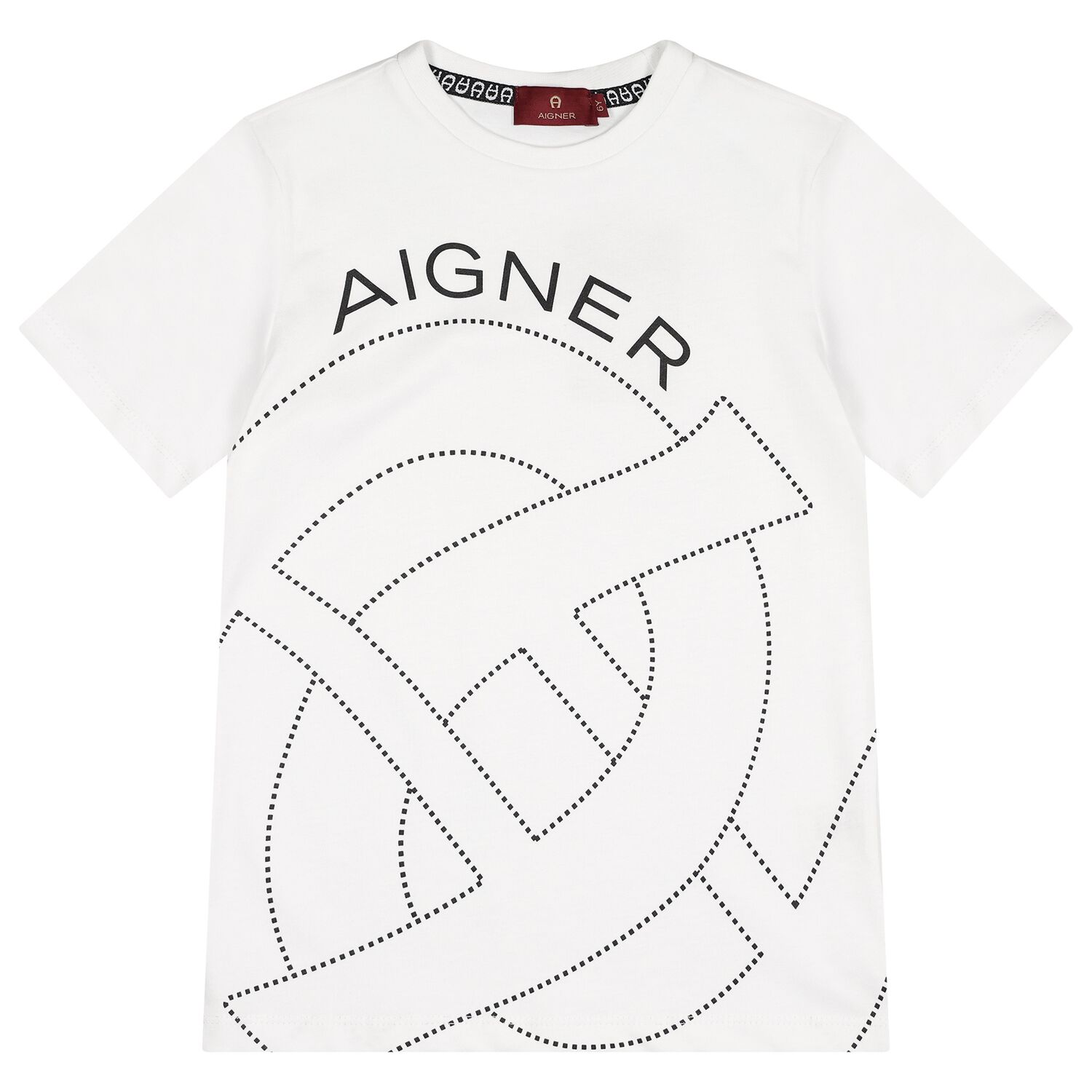 Boys White Logo T-Shirt, 1, hi-res