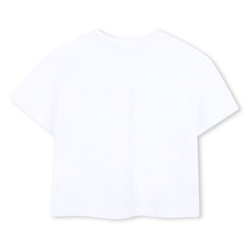 Girls White Logo T-Shirt