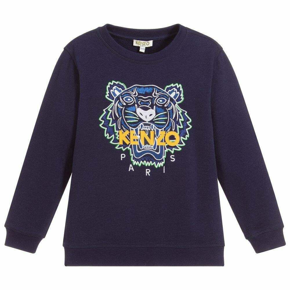 Kenzo sweatshirt navy blue hotsell
