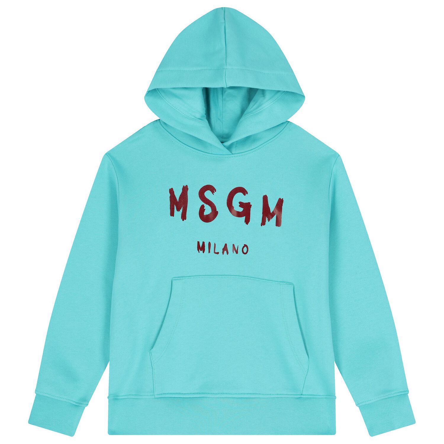 Turquoise Logo Hooded Top, 4, hi-res