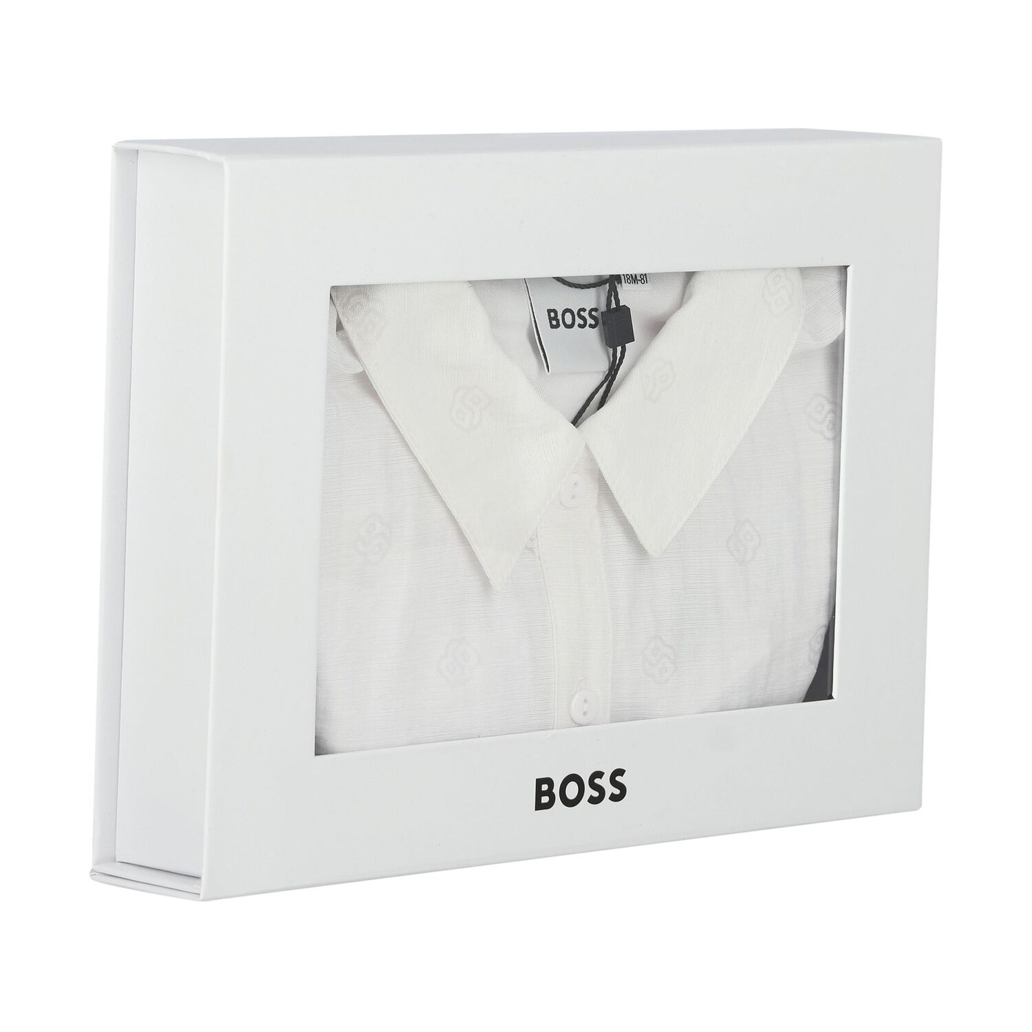 Baby Girls White Logo Dress Set, 1, hi-res