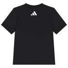 Boys Black Mercedes Logo T-Shirt, 1, hi-res