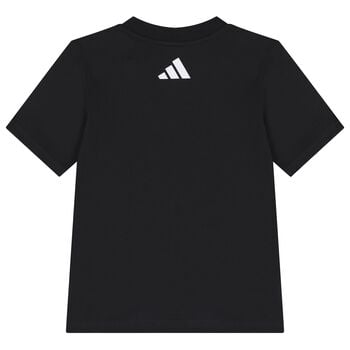 Boys Black Mercedes Logo T-Shirt