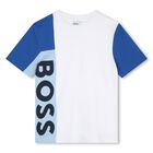 Boys White Logo T-Shirt, 1, hi-res