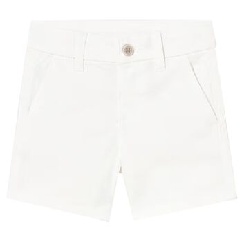 Younger Boys White Shorts