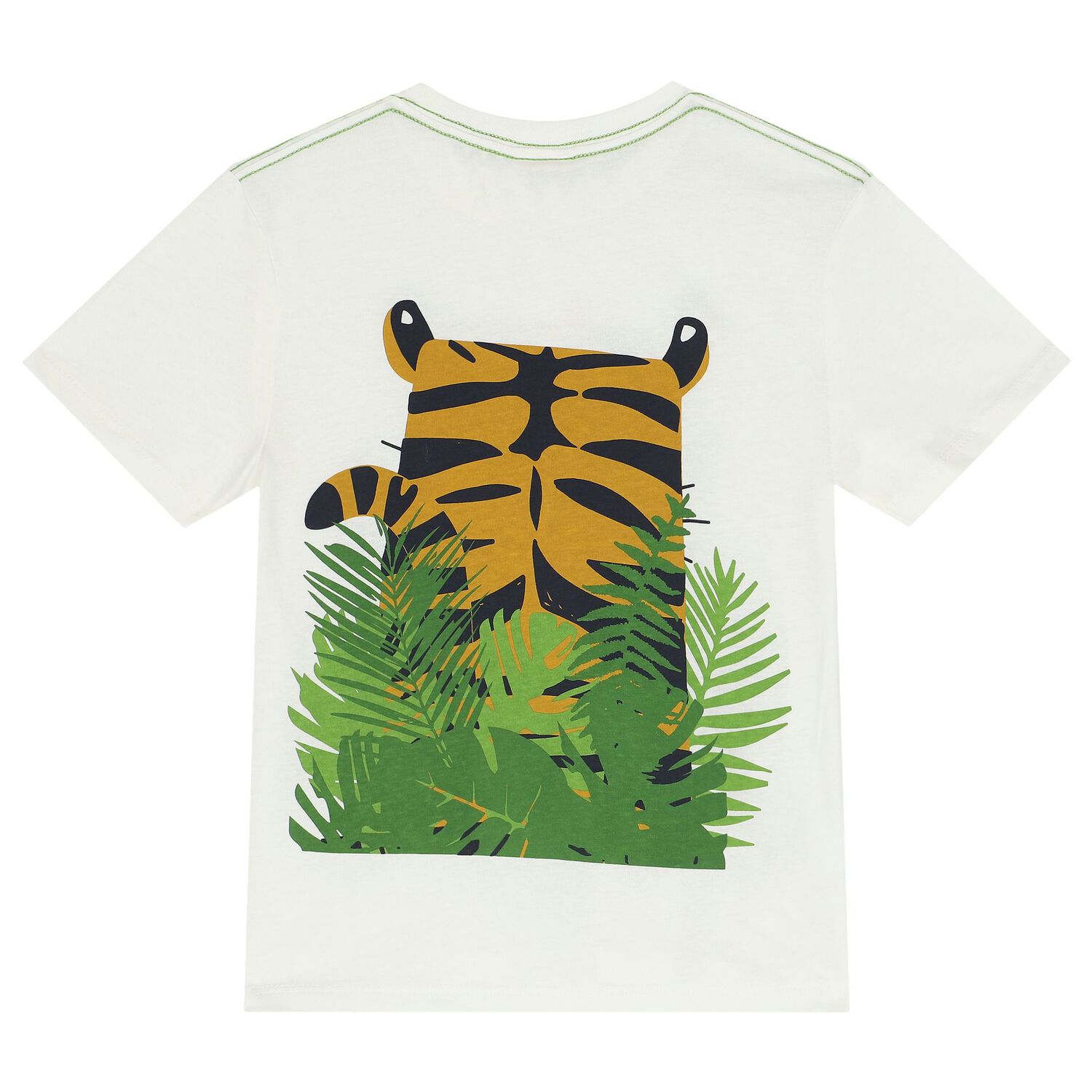 Boys Ivory Tiger T-Shirt, 1, hi-res image number null