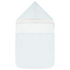 Baby Boys Blue Zig Zag Logo Nest, 1, hi-res