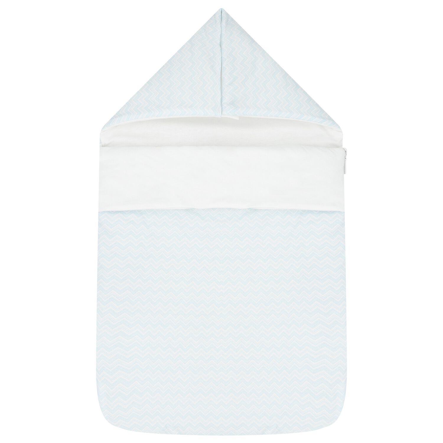 Baby Boys Blue Zig Zag Logo Nest, 1, hi-res