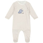 Baby Boys Ivory Babygrows (2 Pack), 1, hi-res