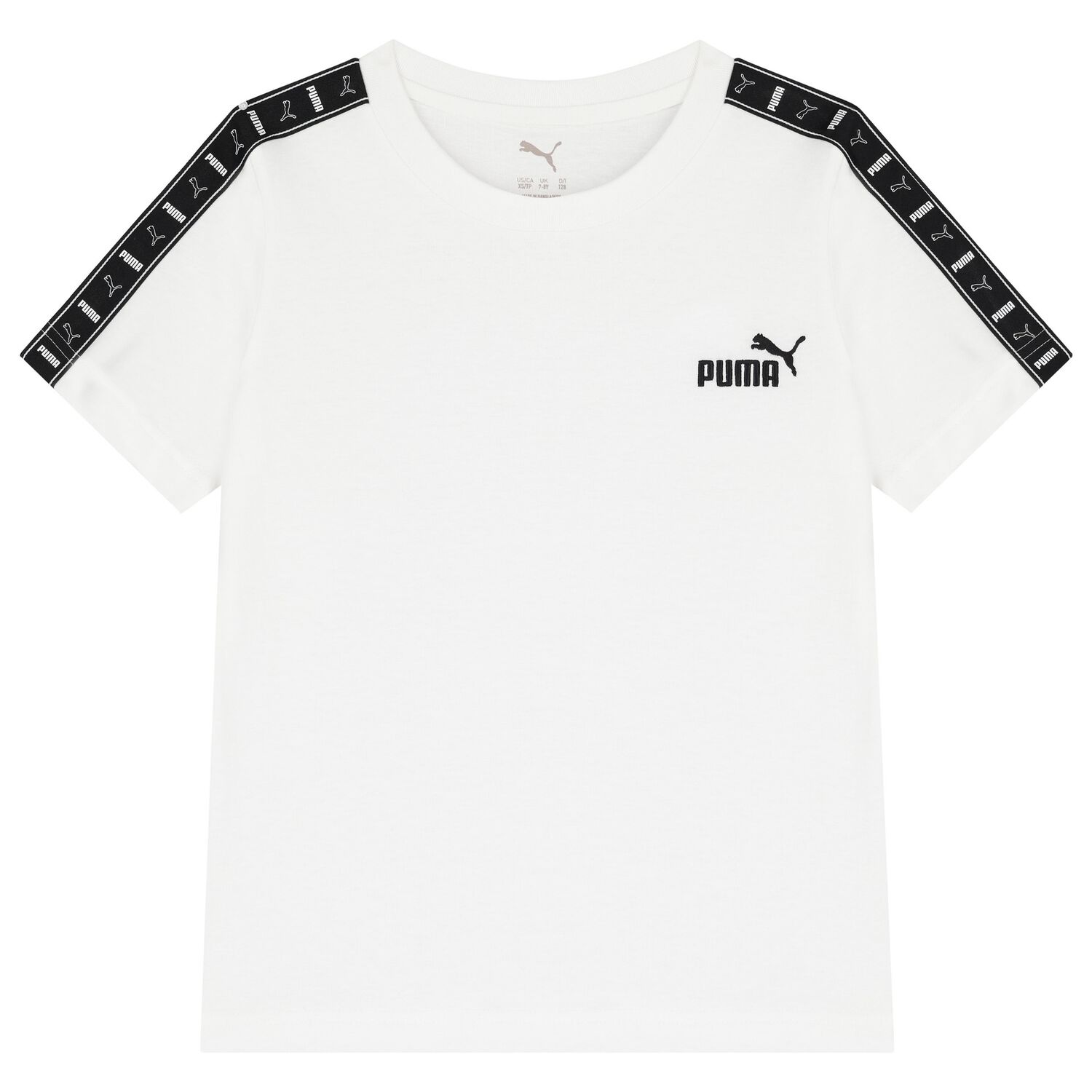 Boys White Logo T-Shirt, 2, hi-res