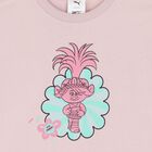 Girls Pink Trolls Logo T-Shirt, 1, hi-res