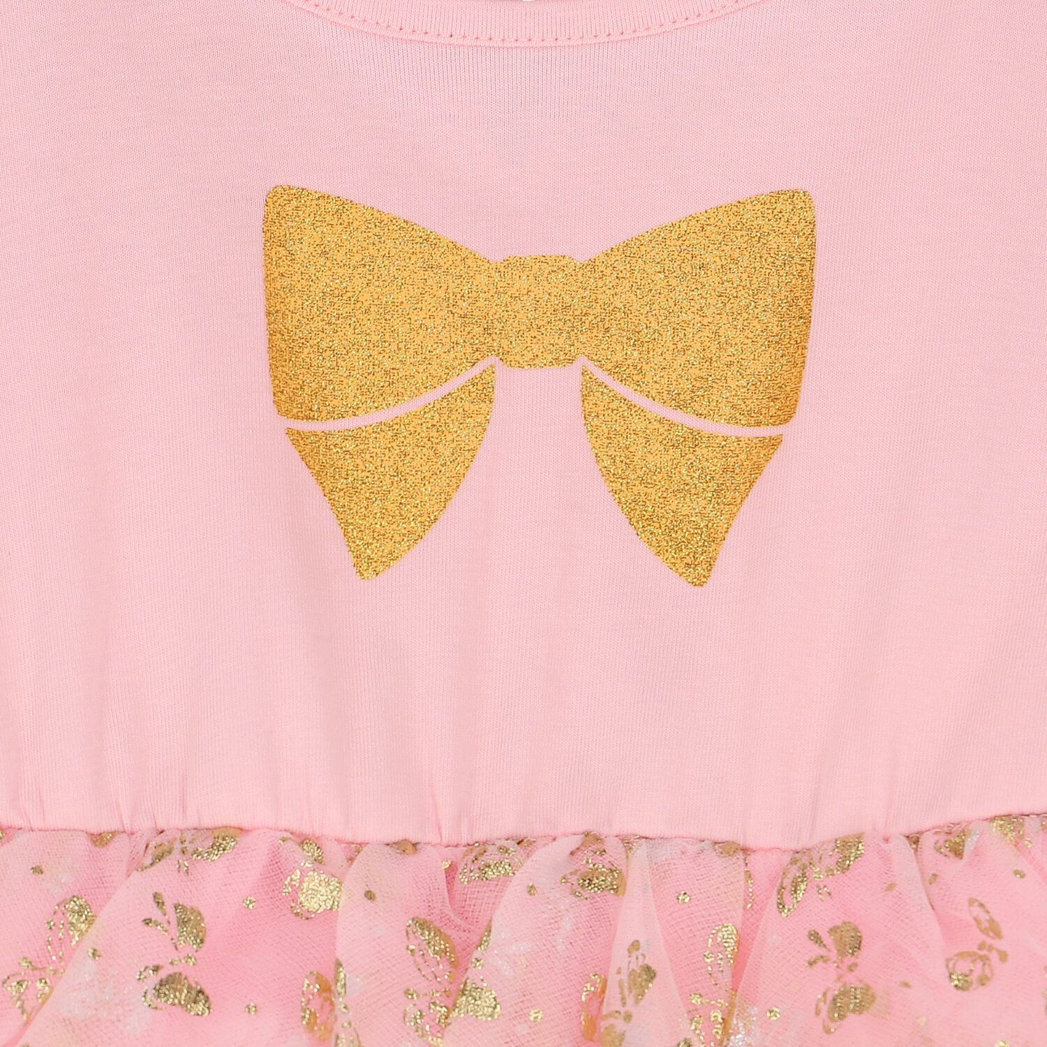 Younger Girls Pink & Gold Tutu Dress, 1, hi-res image number null