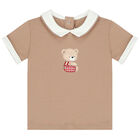 Baby Boys Ivory & Beige Shorts Set (4 Piece), 1, hi-res