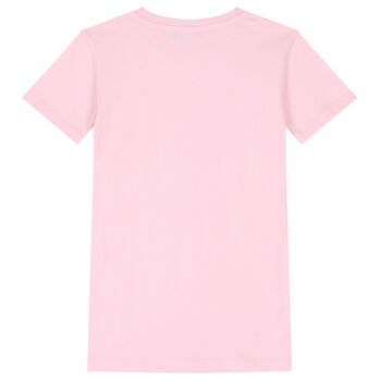 Girls Pink Logo Dress