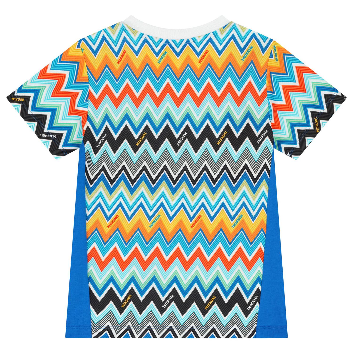 Boys Multi-Coloured Zig Zag T-Shirt, 1, hi-res image number null