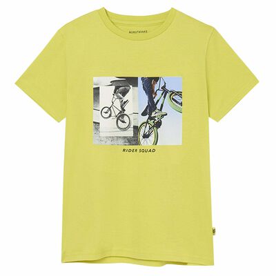 Boys Lime Bicycle T-Shirt