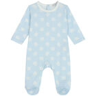 Baby Boys Blue Logo Babygrow Set, 1, hi-res