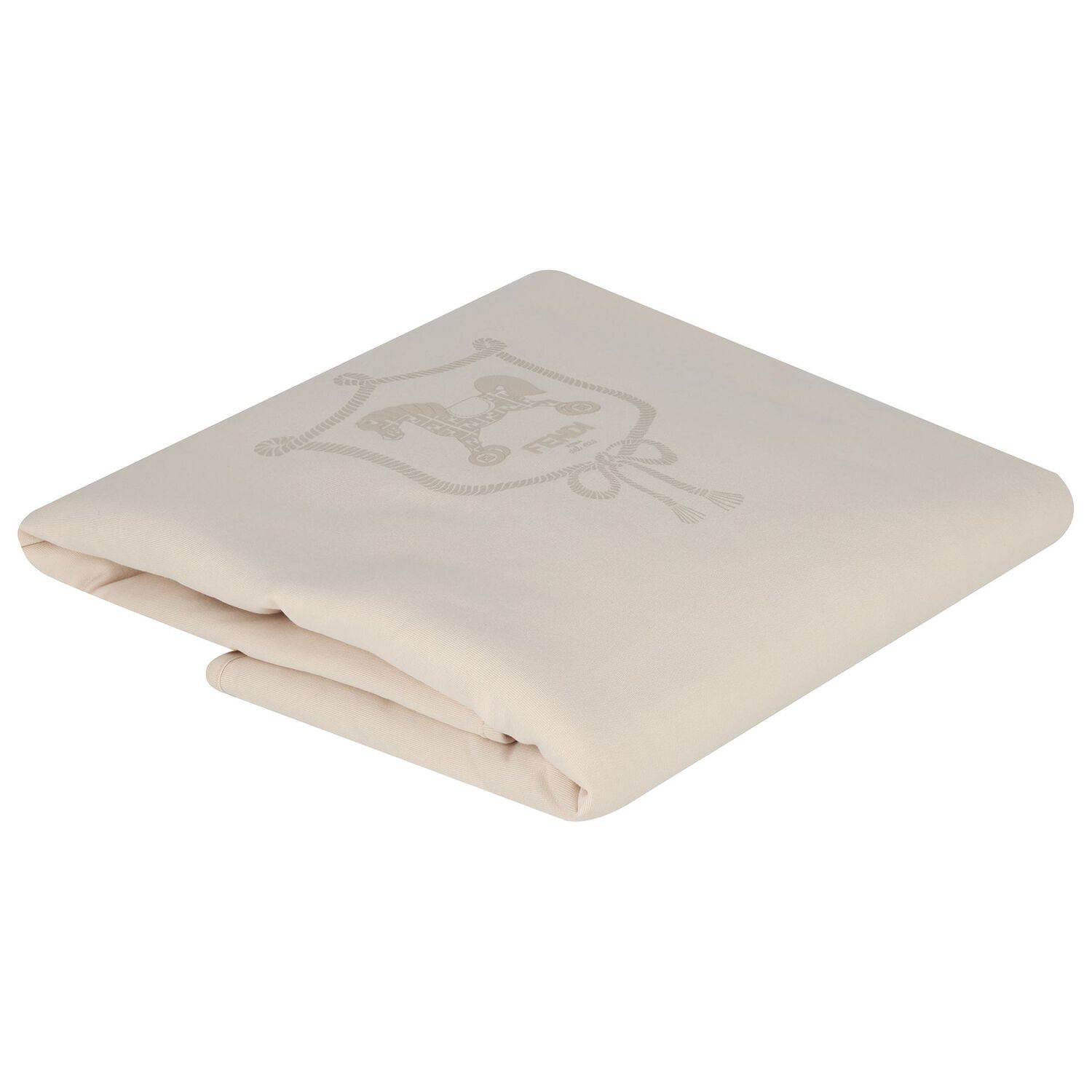 Beige Logo Baby Blanket, 3, hi-res