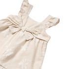 Younger Girls Beige Palm Tree Playsuit, 1, hi-res
