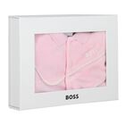 Baby Girls Pink Logo Babygrow, 1, hi-res