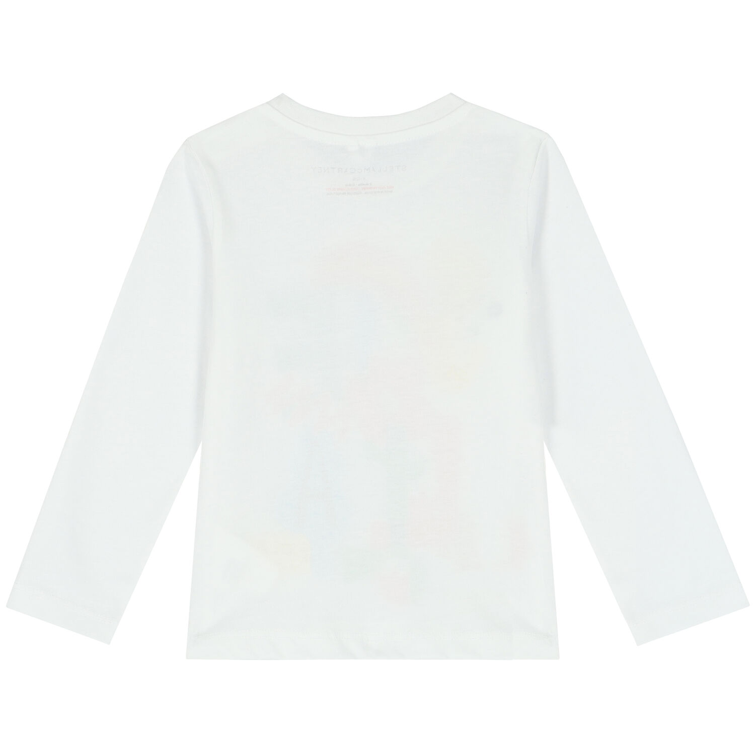 Younger Girls White Logo Long Sleeve Top, 1, hi-res image number null
