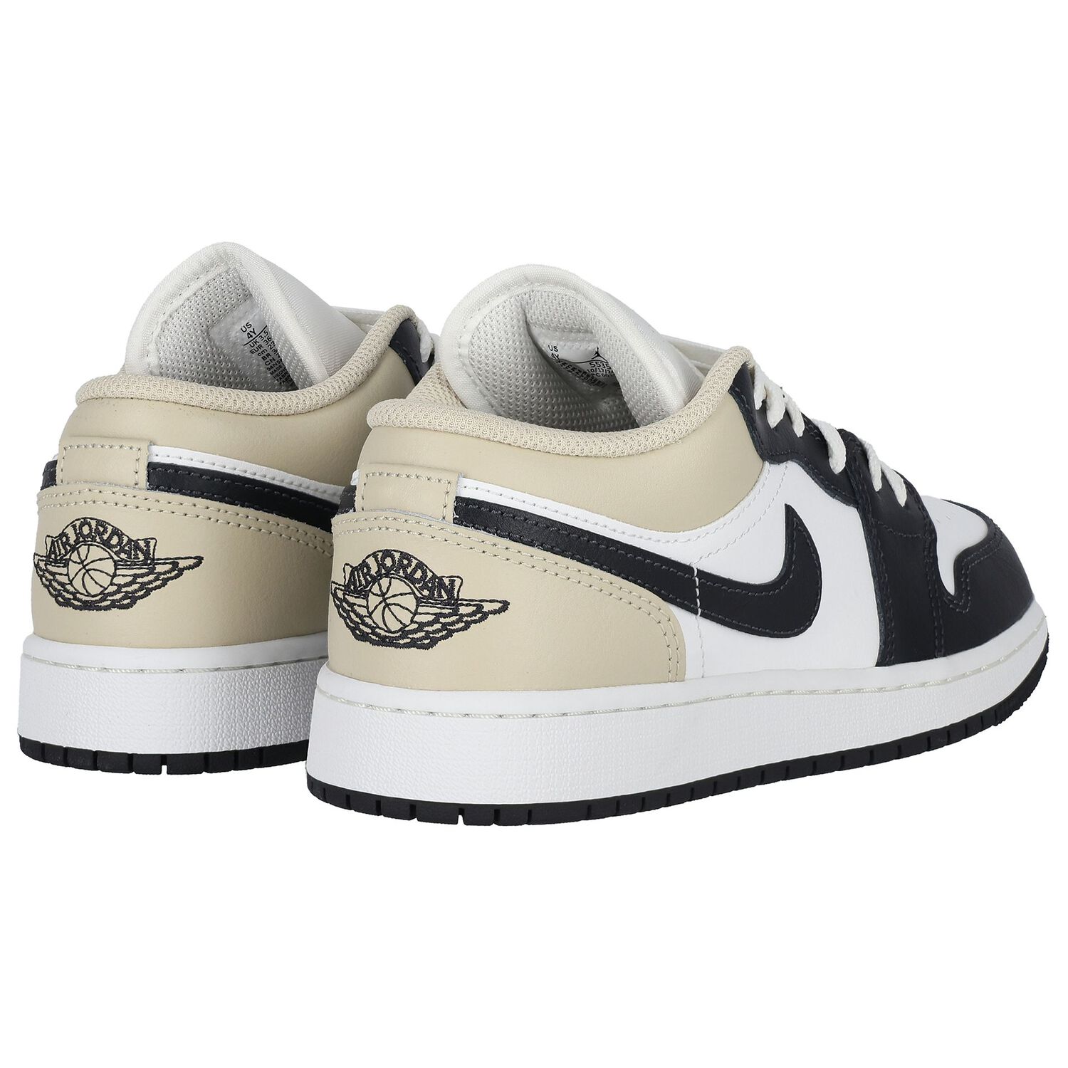 Black, White & Ivory Air Jordan 1 Low Trainers, 4, hi-res