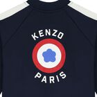 Navy Blue Logo Zip Up Top, 1, hi-res