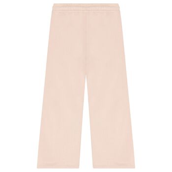 Girls Pink Logo Flower Joggers