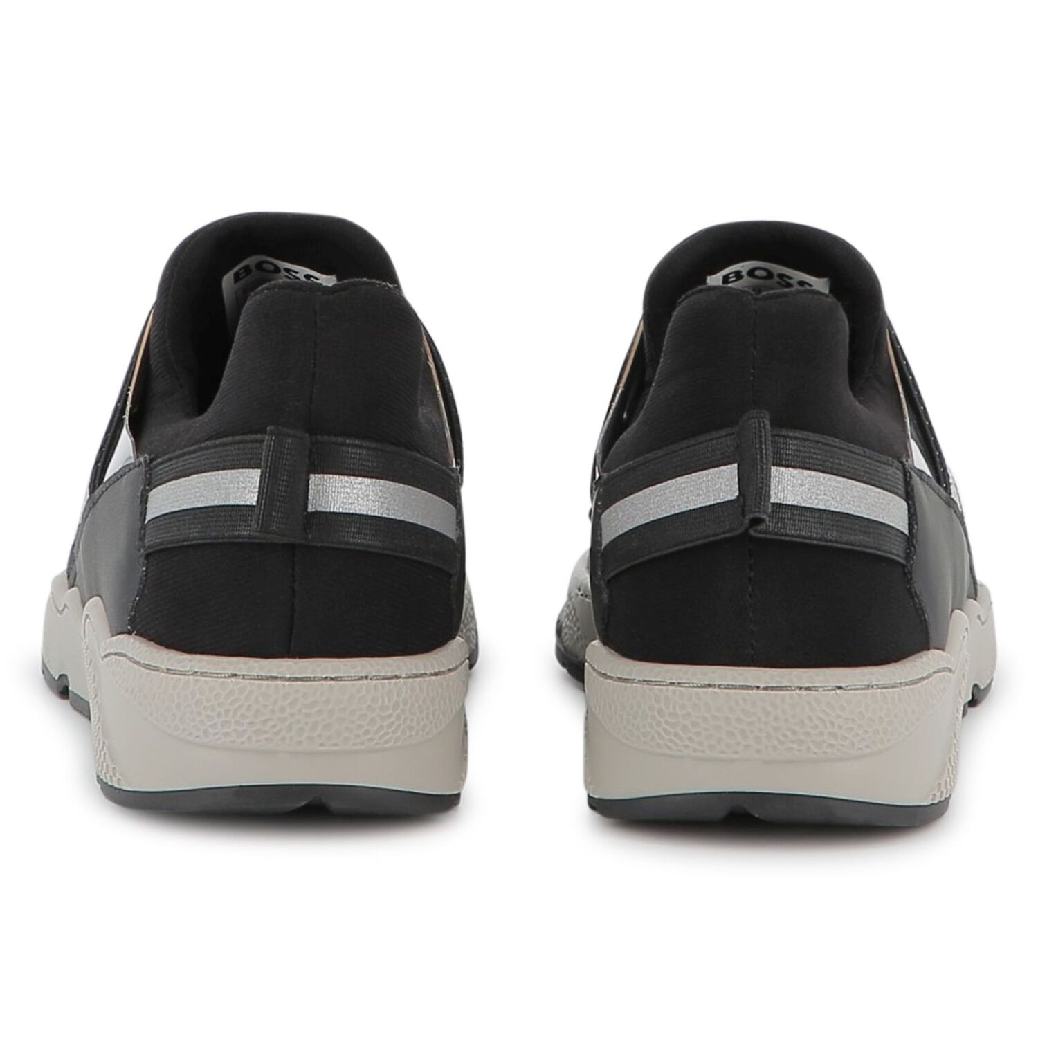 Boys Black Logo Trainers, 1, hi-res image number null