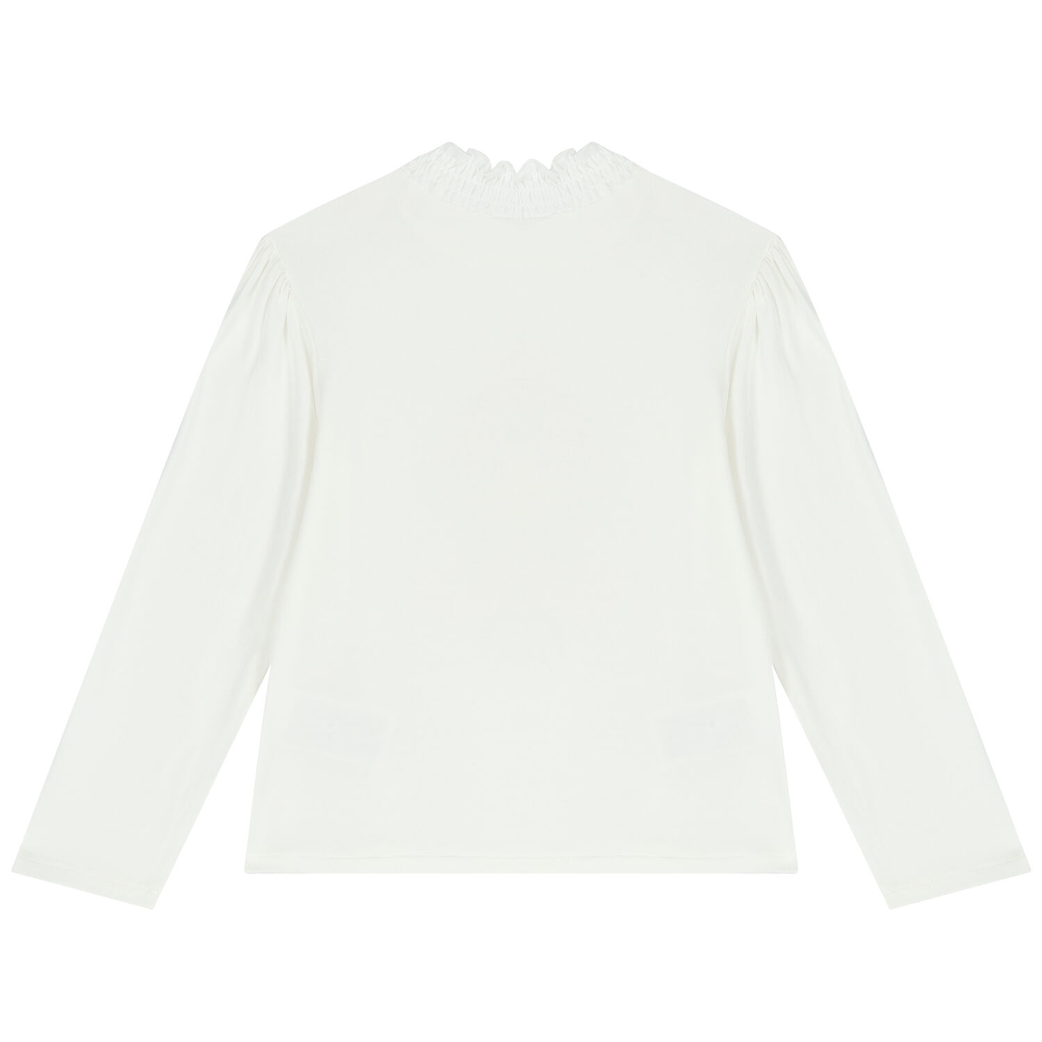 Girls Ivory Long Sleeve Top, 3, hi-res image number null